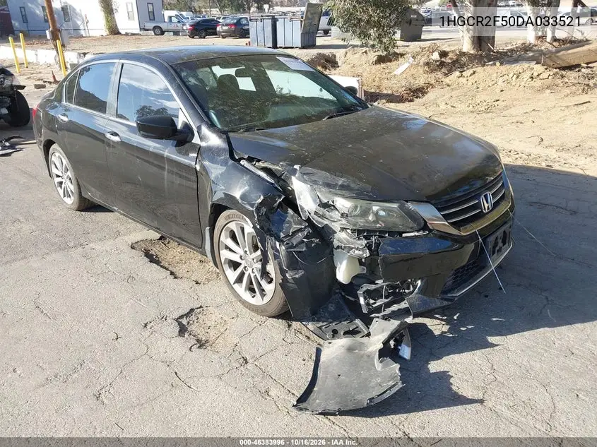 HONDA ACCORD 2013, VIN 1HGCR2F50DA033521