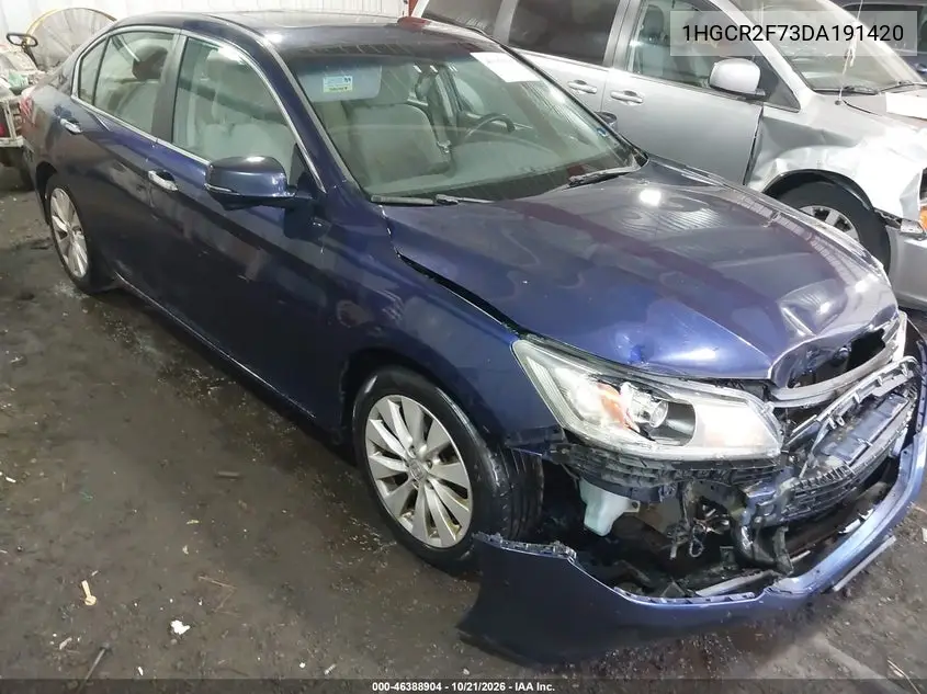 HONDA ACCORD 2013, VIN 1HGCR2F73DA191420