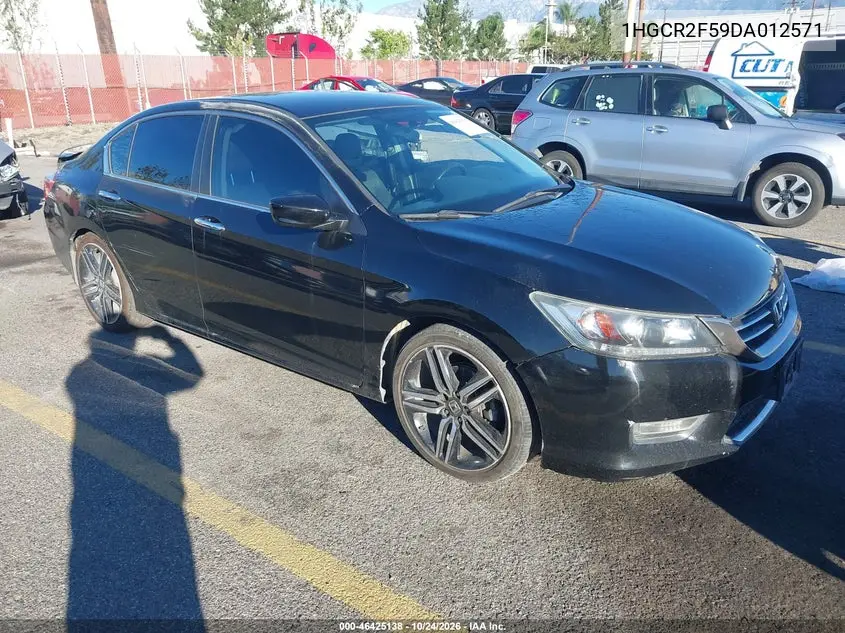 HONDA ACCORD 2013, VIN 1HGCR2F59DA012571