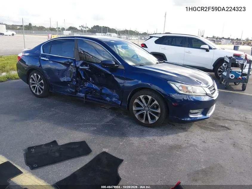 HONDA ACCORD 2013, VIN 1HGCR2F59DA224323
