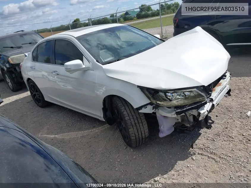 HONDA ACCORD 2014, VIN 1HGCR2F95EA803510