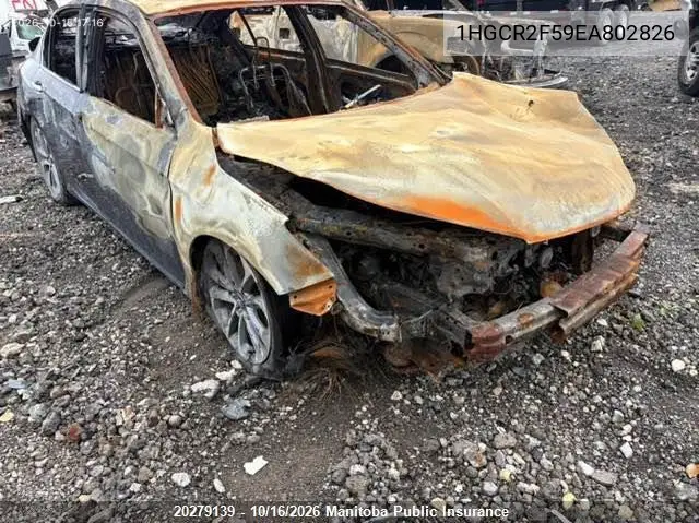 HONDA ACCORD 2014, VIN 1HGCR2F59EA802826