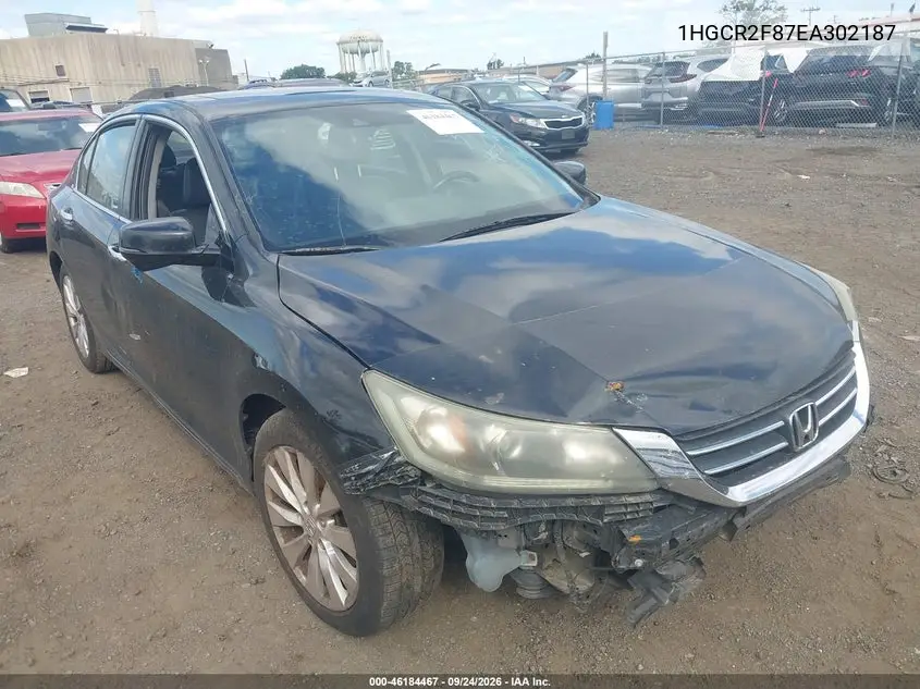HONDA ACCORD 2014, VIN 1HGCR2F87EA302187