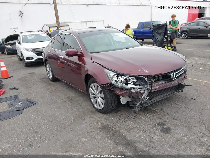 HONDA ACCORD 2014, VIN 1HGCR2F84EA135917