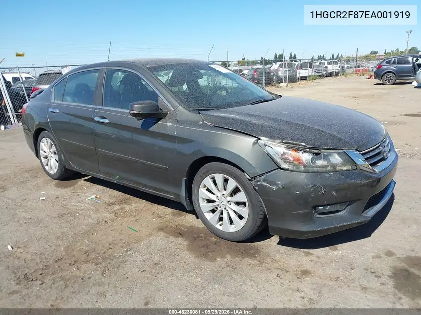 HONDA ACCORD 2014, VIN 1HGCR2F87EA001919