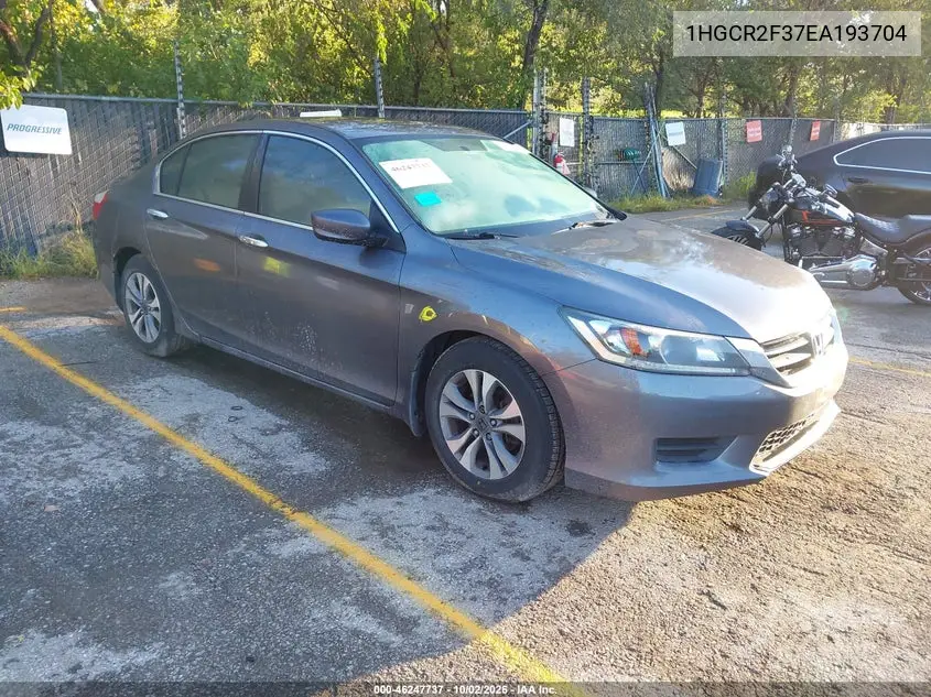 HONDA ACCORD 2014, VIN 1HGCR2F37EA193704