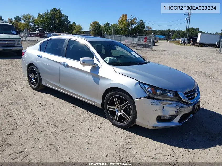 HONDA ACCORD 2014, VIN 1HGCR2F80EA028234