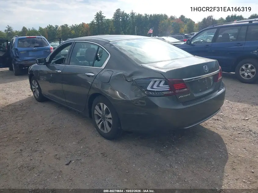 2014 HONDA ACCORD VIN 1HGCR2F31EA166319 — фото 3
