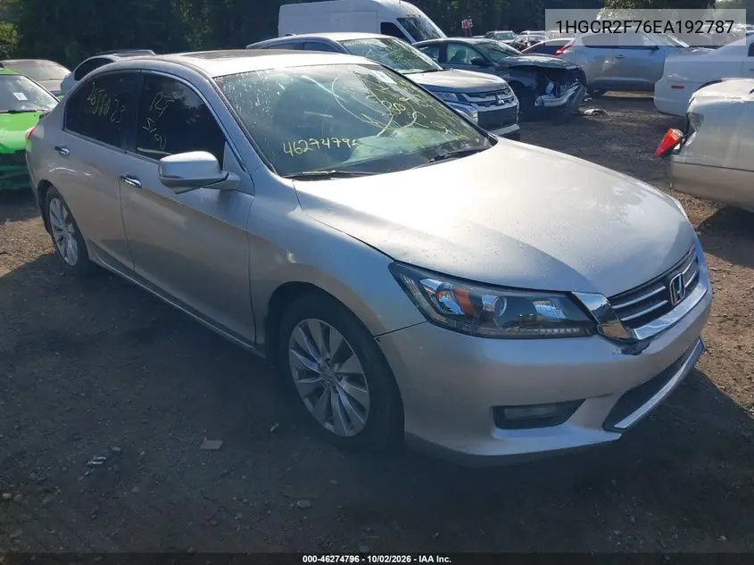 HONDA ACCORD 2014, VIN 1HGCR2F76EA192787