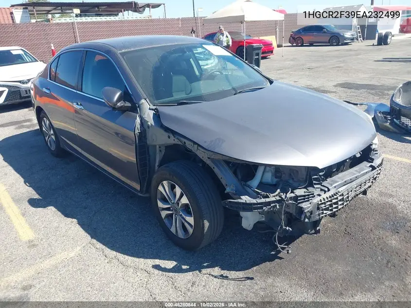 HONDA ACCORD 2014, VIN 1HGCR2F39EA232499