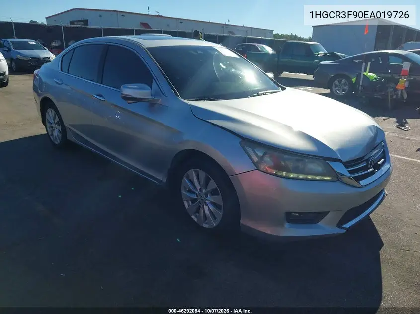 HONDA ACCORD 2014, VIN 1HGCR3F90EA019726