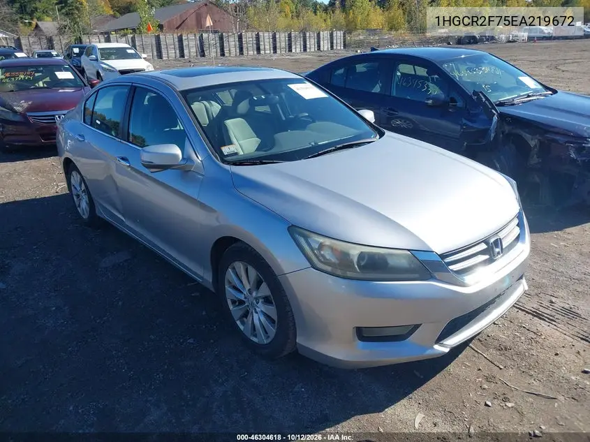 HONDA ACCORD 2014, VIN 1HGCR2F75EA219672