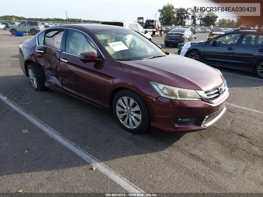 HONDA ACCORD 2014, VIN 1HGCR3F84EA030428