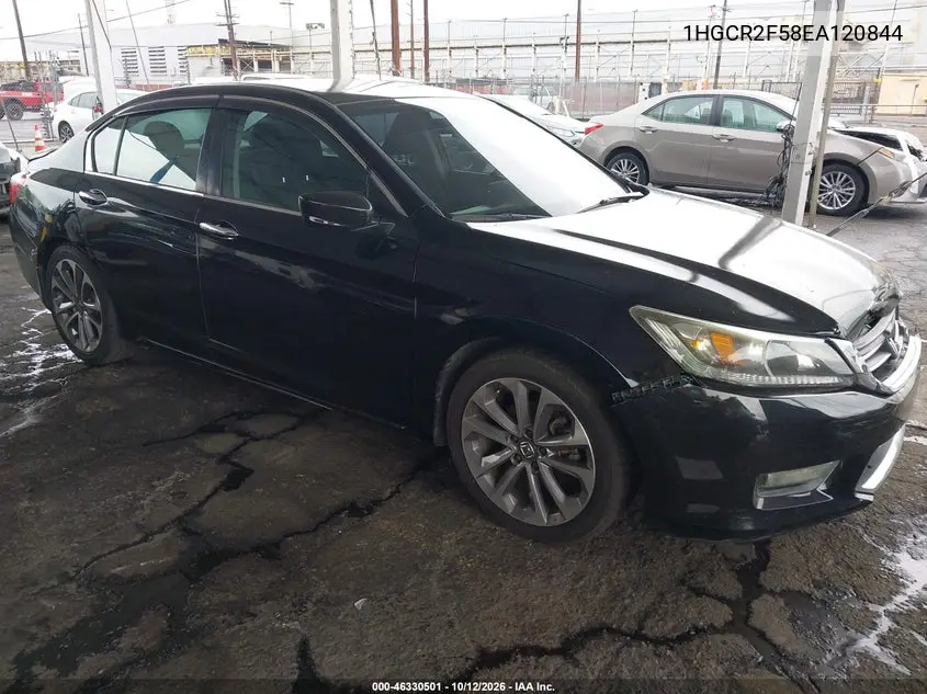 HONDA ACCORD 2014, VIN 1HGCR2F58EA120844
