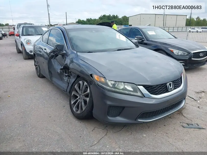 HONDA ACCORD 2014, VIN 1HGCT2B80EA000683