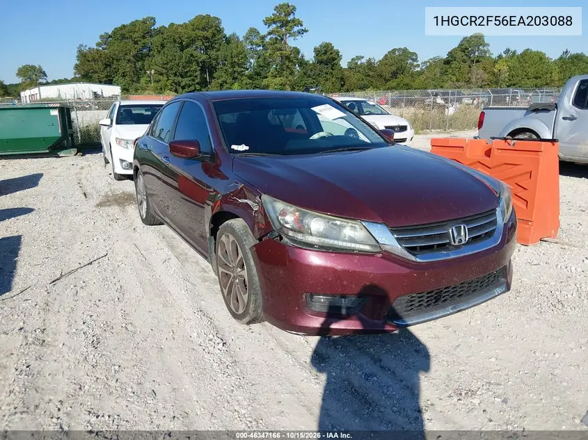 HONDA ACCORD 2014, VIN 1HGCR2F56EA203088