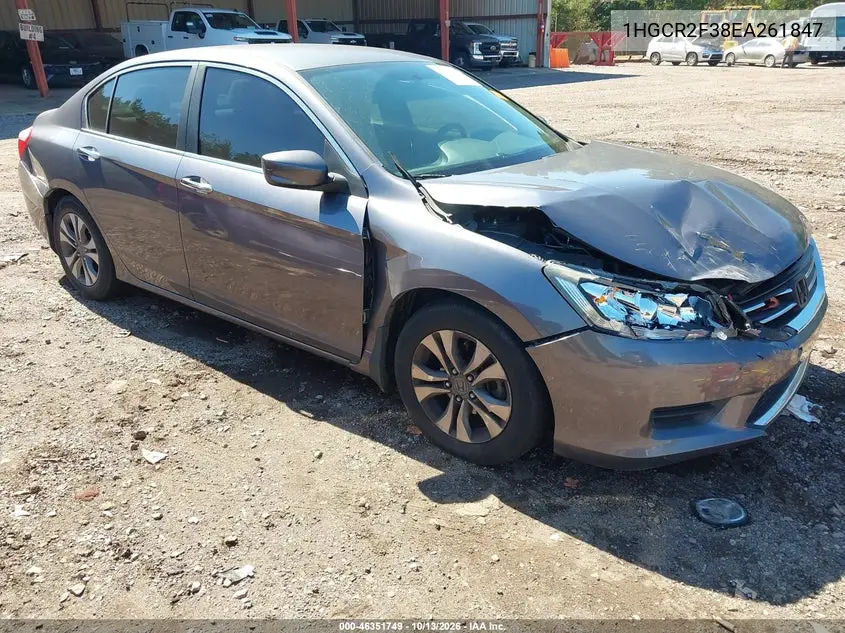 HONDA ACCORD 2014, VIN 1HGCR2F38EA261847