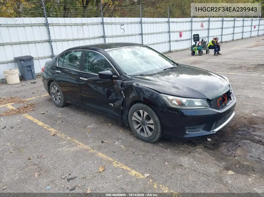 HONDA ACCORD 2014, VIN 1HGCR2F34EA239943