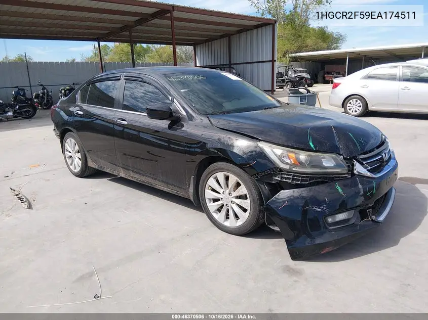 HONDA ACCORD 2014, VIN 1HGCR2F59EA174511