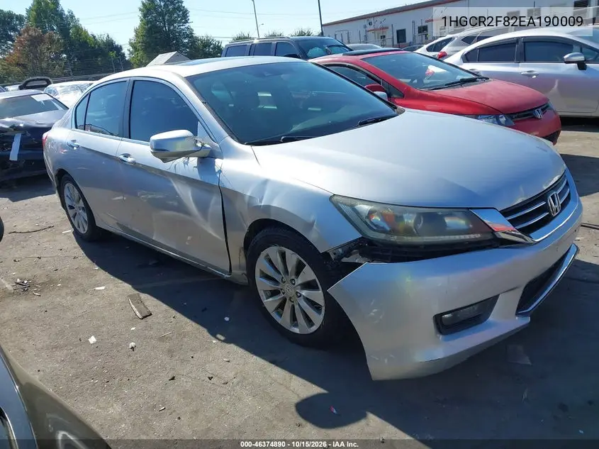 HONDA ACCORD 2014, VIN 1HGCR2F82EA190009