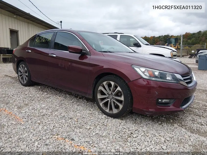 HONDA ACCORD 2014, VIN 1HGCR2F5XEA011320