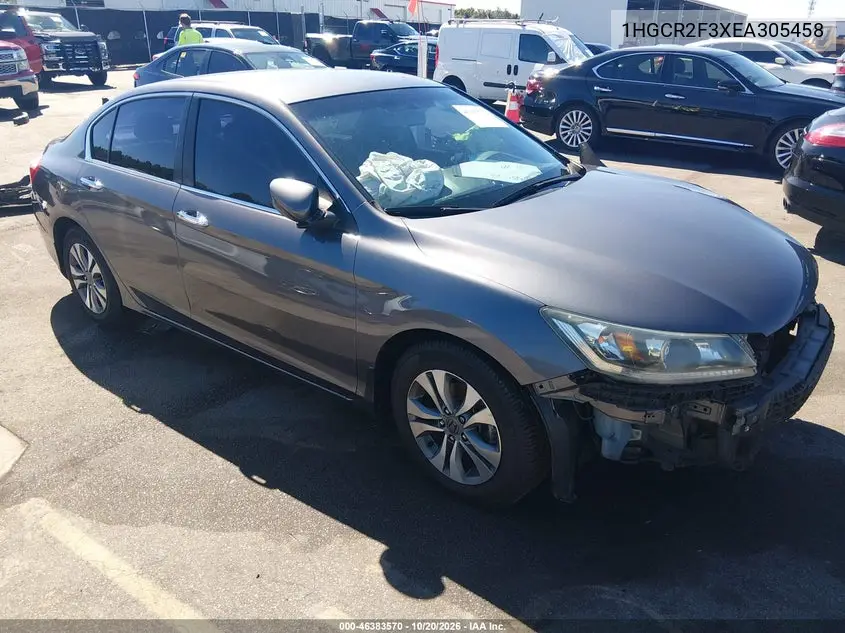 HONDA ACCORD 2014, VIN 1HGCR2F3XEA305458