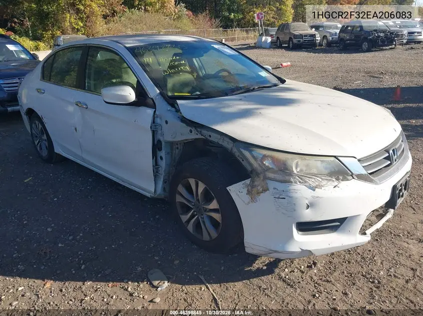 HONDA ACCORD 2014, VIN 1HGCR2F32EA206083