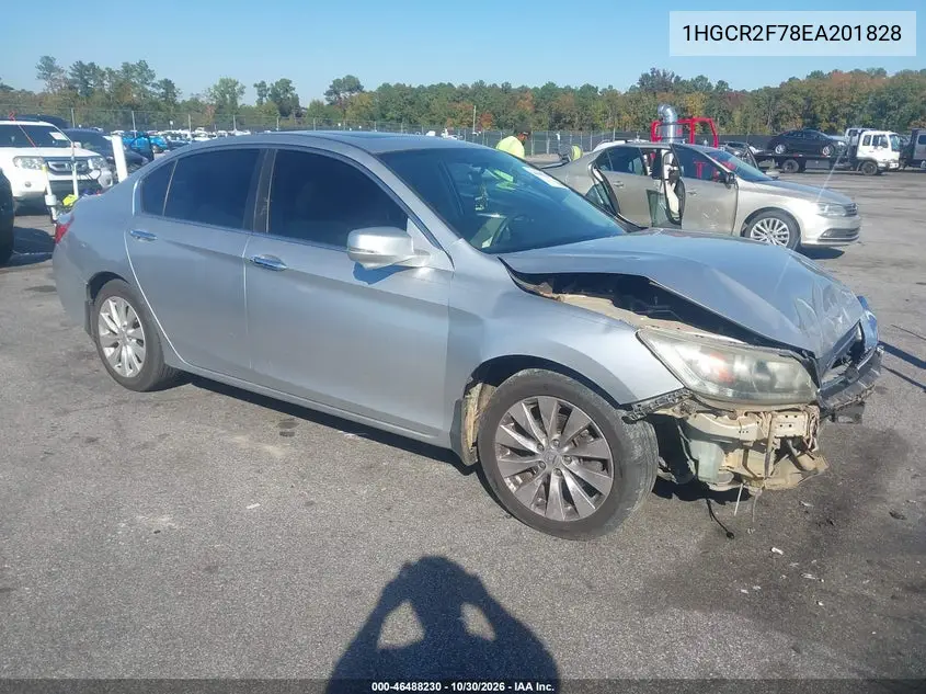 HONDA ACCORD 2014, VIN 1HGCR2F78EA201828