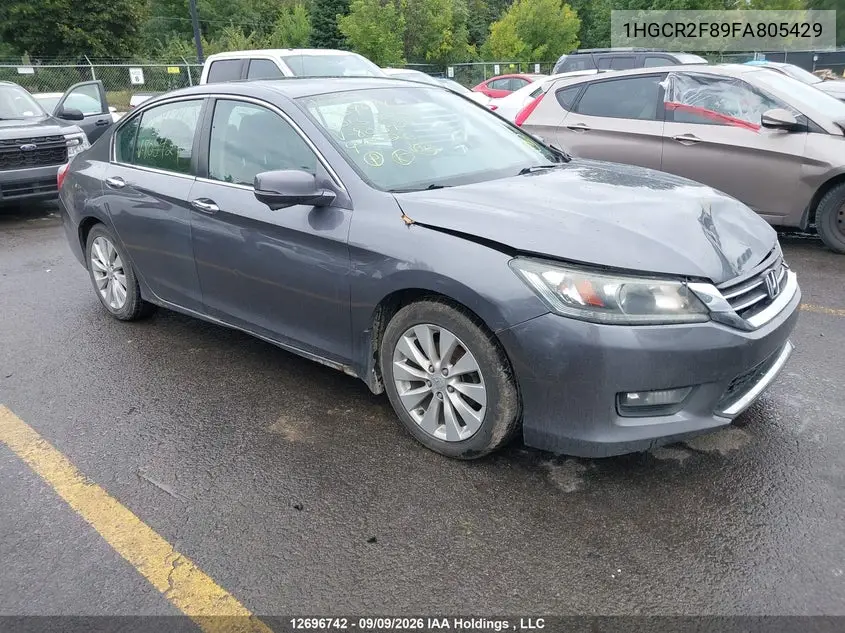 HONDA ACCORD 2015, VIN 1HGCR2F89FA805429