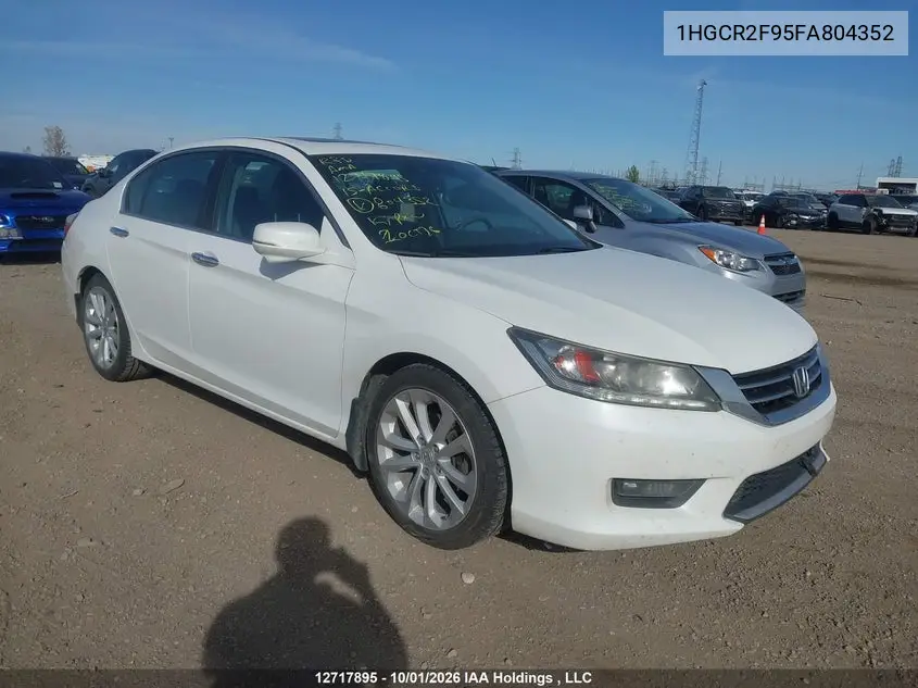 HONDA ACCORD 2015, VIN 1HGCR2F95FA804352