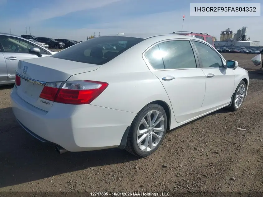 2015 HONDA ACCORD VIN 1HGCR2F95FA804352 — фото 4