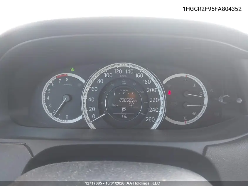 2015 HONDA ACCORD VIN 1HGCR2F95FA804352 — фото 7