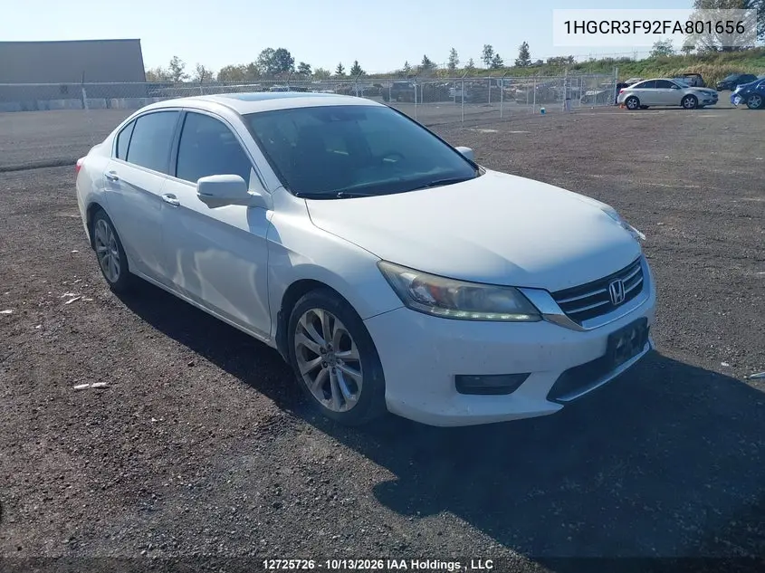 HONDA ACCORD 2015, VIN 1HGCR3F92FA801656