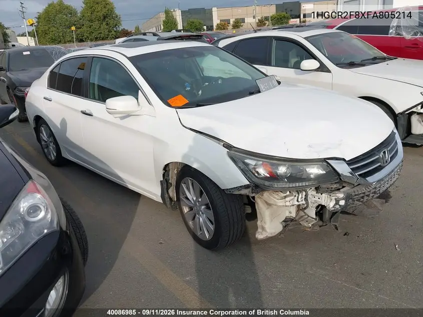 HONDA ACCORD 2015, VIN 1HGCR2F8XFA805214