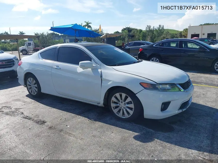 HONDA ACCORD 2015, VIN 1HGCT1B7XFA015713