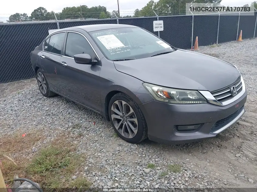 HONDA ACCORD 2015, VIN 1HGCR2E57FA170783