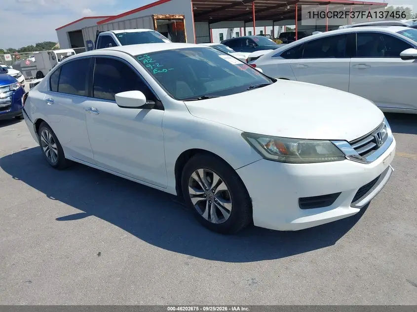 HONDA ACCORD 2015, VIN 1HGCR2F37FA137456