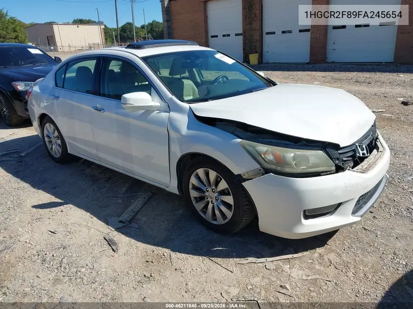 HONDA ACCORD 2015, VIN 1HGCR2F89FA245654