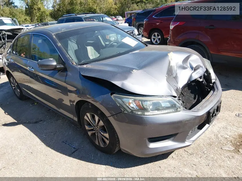 HONDA ACCORD 2015, VIN 1HGCR2F33FA128592