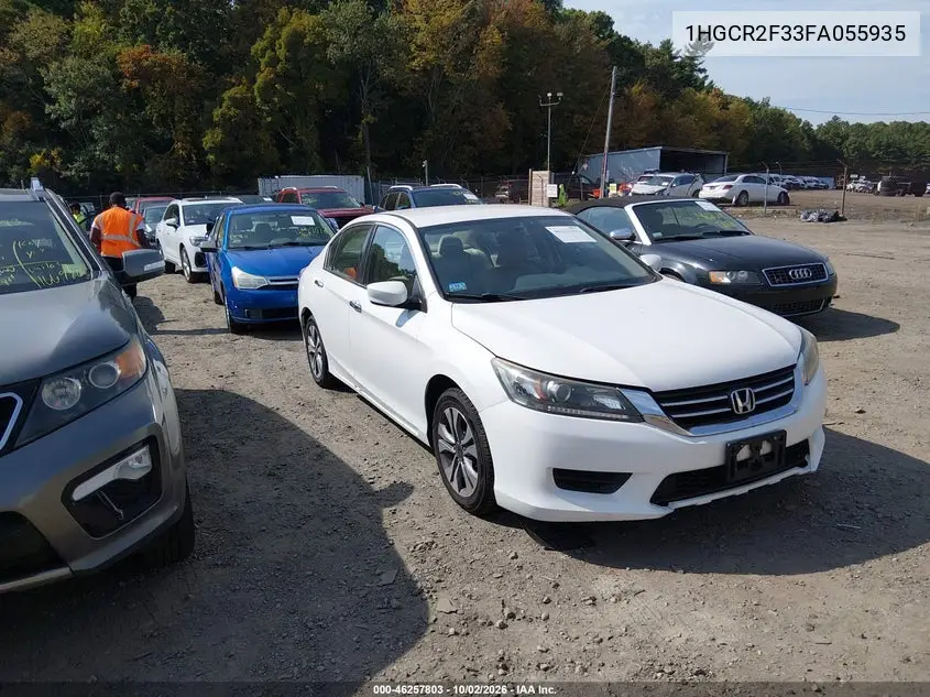 HONDA ACCORD 2015, VIN 1HGCR2F33FA055935