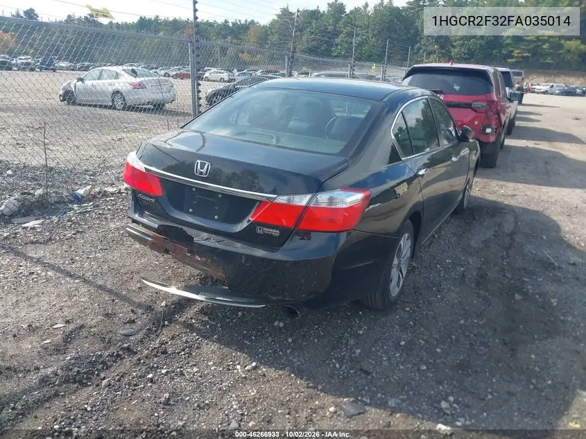 2015 HONDA ACCORD VIN 1HGCR2F32FA035014 — фото 4