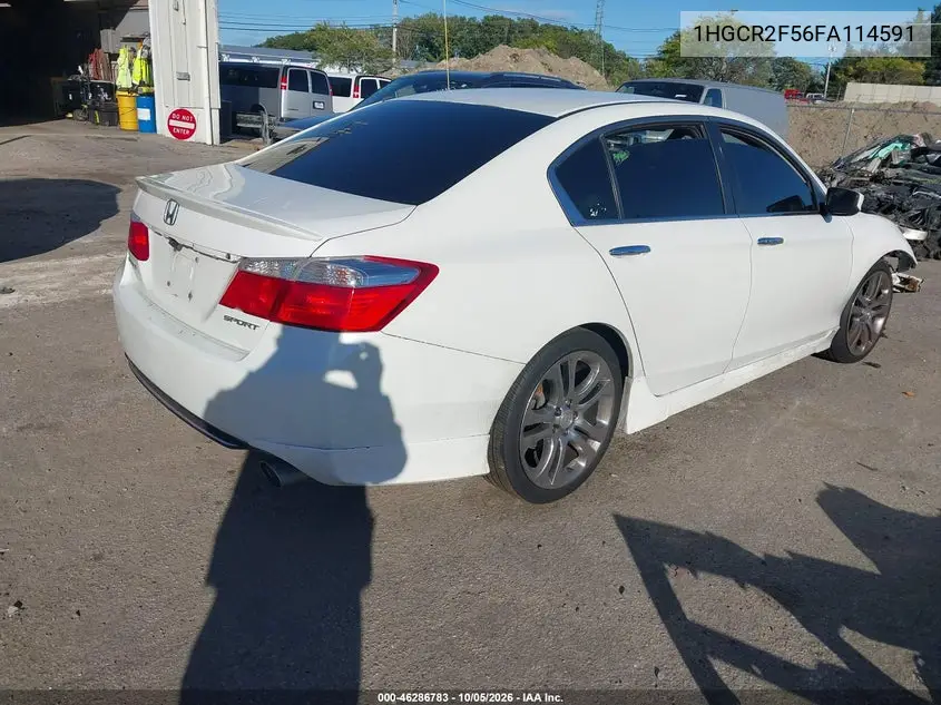 2015 HONDA ACCORD VIN 1HGCR2F56FA114591 — фото 4