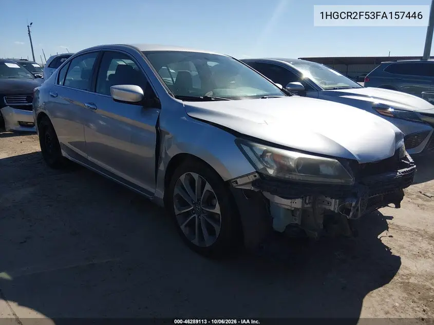 HONDA ACCORD 2015, VIN 1HGCR2F53FA157446