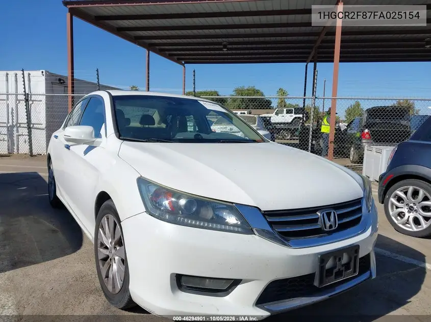 HONDA ACCORD 2015, VIN 1HGCR2F87FA025154