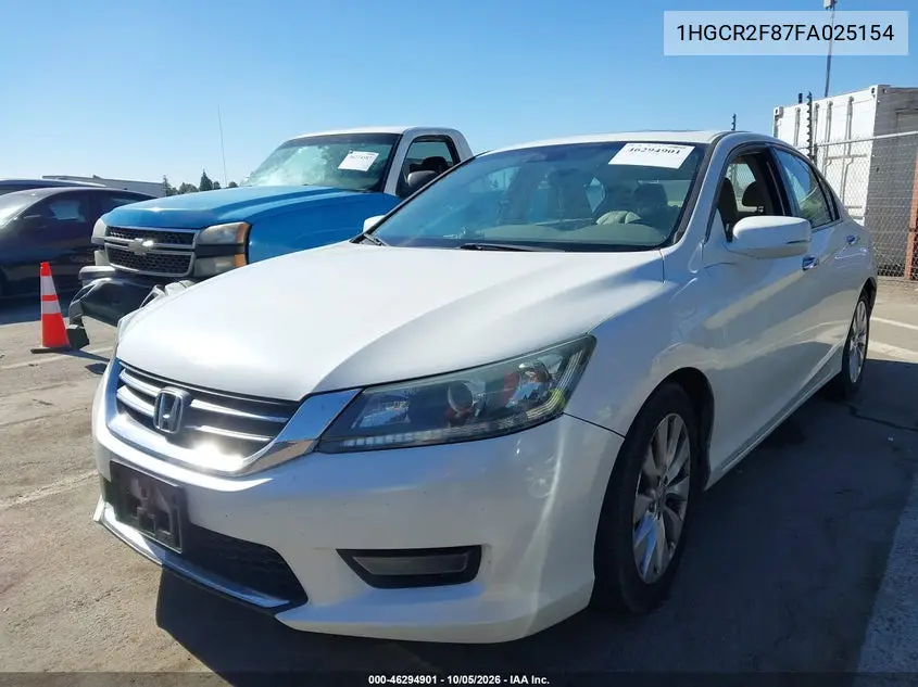 2015 HONDA ACCORD VIN 1HGCR2F87FA025154 — фото 2