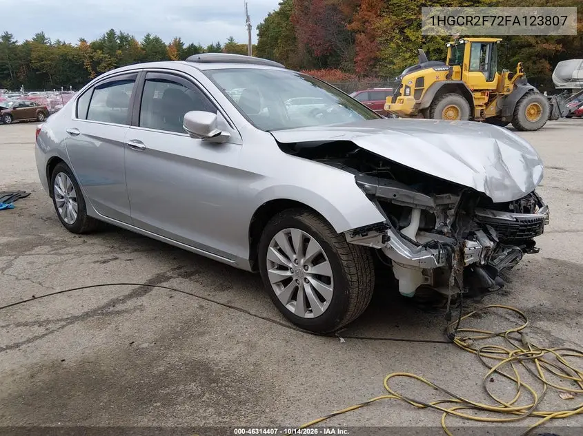 HONDA ACCORD 2015, VIN 1HGCR2F72FA123807