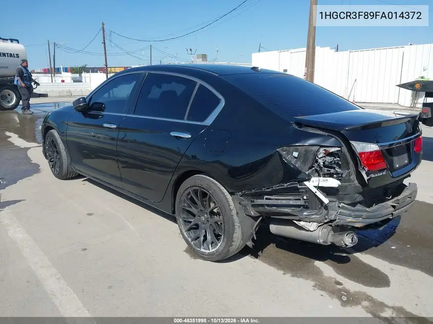 2015 HONDA ACCORD VIN 1HGCR3F89FA014372 — фото 3