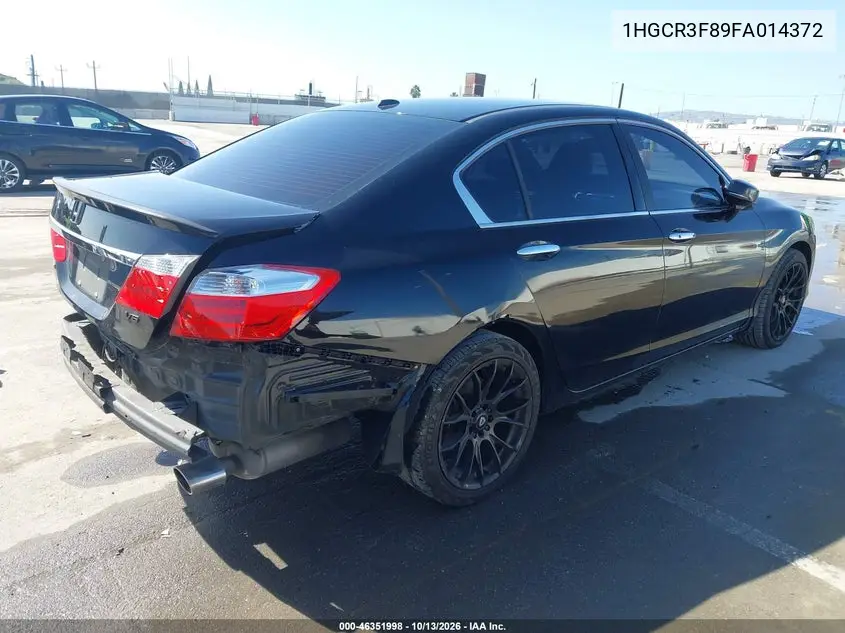 2015 HONDA ACCORD VIN 1HGCR3F89FA014372 — фото 4