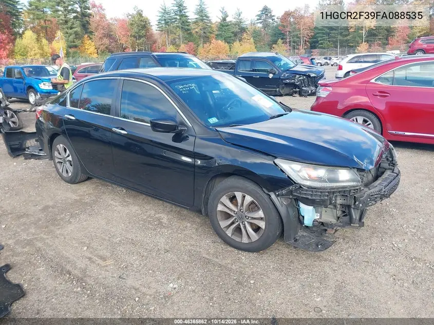 HONDA ACCORD 2015, VIN 1HGCR2F39FA088535
