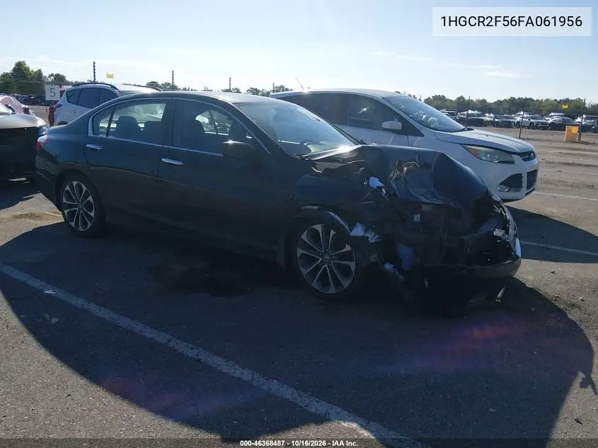 HONDA ACCORD 2015, VIN 1HGCR2F56FA061956